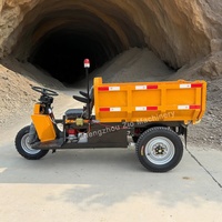 Mini-tricycle benne électrique de 1,5 tonne à roues, directement de l'usine, pour l'exploitation minière et l'agriculture