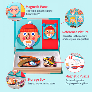 Les plus vendus d'amazon éducation précoce magnétique 3D Dressup bébé nouveau-né jouet en 2020 - Product Image 5