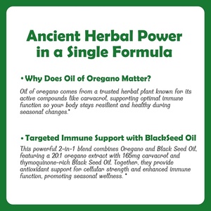 Cápsulas de Aceite de Semillas Negras 2 en 1 de Alta Calidad OEM/ODM, Promueven la Inmunidad y Apoyan la Salud Digestiva - Product Image 5