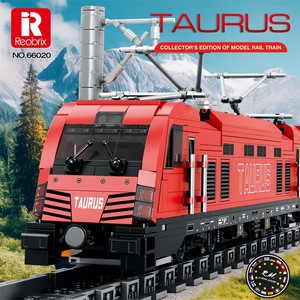 Reobrix 66020 Railway trains Electric Locomotive Model Rail Transit Series DIY Toys Building <b>Blocks</b> Gift For Boys 1939Pcs - Product Image 4