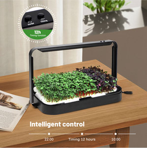 Eco-Friendly Hydroponic Indoor Garden Kit with Electronic LED Tray for Growing <strong>Microgreens</strong> and Vegetables - Product Image 4