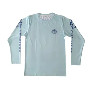 China fabricante upf50 + camisas uv proteção rápida secagem manga comprida subolmated personalizado camisas de pesca