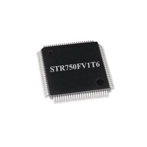 Microcontrôleur 32 bits STR750FV1T6 d'origine avec mémoire Flash de 128 Ko et RAM de 16*8 Ko, processeur embarqué ARM7, puce IC MCU - Product Image 1