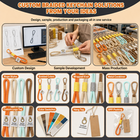 Lanière de sac en paracorde, porte-clés en corde multi-usage, mousqueton et boucle colorés, breloque pour sangle de sac à dos, pendentif en peluche, accessoire assorti