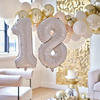 Ballons numérotés en Mylar 18/21/30/40/50/60 avec paillettes dorées, guirlande de ballons Joyeux Anniversaire pour la décoration de fête