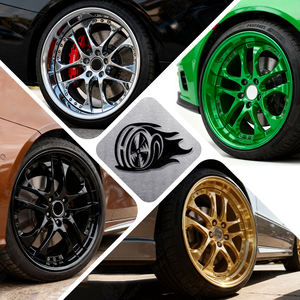 Noir forgé 2 pièces 17 18 19 20 21 22 pouces Rivet jantes de voiture de sport à lèvre profonde personnalisé votre logo roues pour Benz BMW Porsche <span class=keywords><strong>Ferrari</strong></span> - Product Image 2