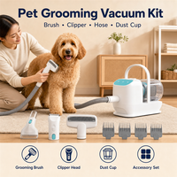 Kit d'aspiration pour toilettage des animaux de compagnie, pour chiens et chats, pour ramasser les poils qui tombent lors du brossage et réduire le travail de nettoyage quotidien à la maison