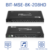 Répartiteur multi-écrans 8K60Hz 2x8 avec modes de fusion 1x1/1x4/2x2/2x3, sortie audio 3,5 mm sans perte ni déformation pour réalité virtuelle (VR)