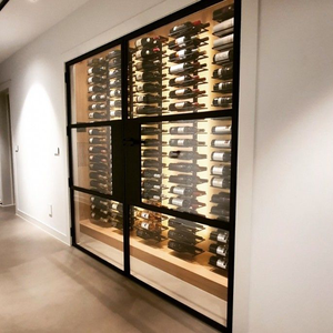 Armoire à <span class=keywords><strong>vin</strong></span> moderne personnalisable intégrée en acier inoxydable armoire de <span class=keywords><strong>bar</strong></span> étanche à l'humidité facile à nettoyer et hygiénique armoire à liqueur - Product Image 1