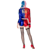 Vêtements pour femmes Uniforme sexy Ensemble complet de vêtements de carnaval Movie Suicide Squad Harley Quinn Costume