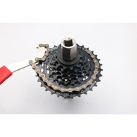 Outil de démontage de roue libre RIDERACE avec fouet à chaîne, clé de démontage de cassette de vélo pour Shimano Hollowtech II, outil de réparation de vélo