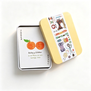 Offre Spéciale : Cartes à Jouer Personnalisées Imprimées, Cartes de Poker de Luxe avec Étui Métallique Verrouillable, Emballage Élégant pour Présentation de Cartes à Jouer - Product Image 4