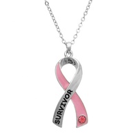 Collier rose pour érection contre le Cancer du sein, 5 pièces, vente en gros