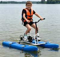 Vélo aquatique gonflable léger de haute qualité pour enfants, jouet de cyclisme aquatique, location pour parcs d'attractions, vélo aquatique - Ventes Flash