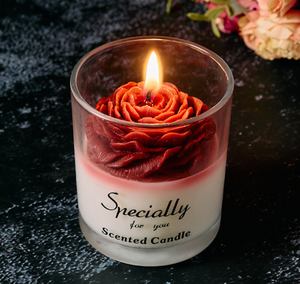 Coffret Cadeau de Luxe pour Femme : Bougies Parfumées en Cire de Soja Naturelle avec Cristal Œil Turc et Motif Floral Astrologique - Product Image 3