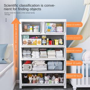 Armoire pour enfants armoire <span class=keywords><strong>de</strong></span> rangement épaissie armoire <span class=keywords><strong>de</strong></span> rangement en plastique boîte <span class=keywords><strong>de</strong></span> finition Simple ménage hauteur <span class=keywords><strong>de</strong></span> stockage chaussures décontractées - Product Image 2