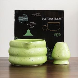 New 200Ml Ceramic Sand Aze Matcha Whisk Bowl Spout Japandi <b>Tea</b> Ceremony Set Eco-Friendly Durable Porcelain Colorful <b>Box</b> - Product Image 2