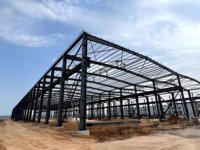 Bâtiment en structure métallique préfabriquée, atelier métallique pré-conçu, construction d'entrepôt industriel personnalisé
