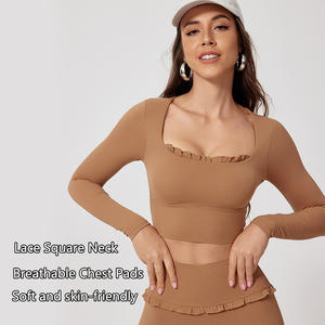 Roregal Hot Sale Sportswear Gym Fitness Yoga Wear Workout Clothes Outfit Four Way Stretch <strong>Activewear</strong> Yoga Set for Women - Product Image 2