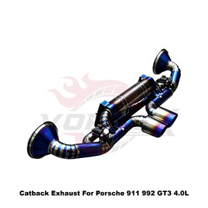 ระบบท่อไอเสียแบบ Catback วาล์วควบคุม Vortex Blue Burnt Titanium สำหรับ Porsche 911 992 GT3 4.0L ปี 2022-2025 ชุดติดตั้งตรงรุ่นพร้อมระบบปรับแต่ง - Product Image 2