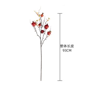 Branches artificielles de grenade CallaFloral en mousse rouge pour décoration de mariage et de maison 80cm - Product Image 4