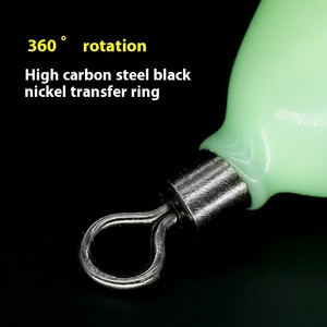 Lure Luminous nhựa bọc chì mặt dây chuyền 30g 150g biển sâu & nước ngọt câu cá sinkers đối trọng Vòng Mặt dây chuyền - Product Image 4