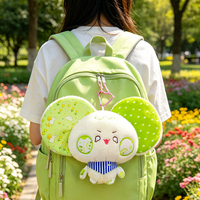 Porte-clés en peluche souris à grandes oreilles mignonnes, pendentif animal en peluche dessin animé Kawaii, breloque de sac, décoration, cadeau surprise pour enfants, vente en gros