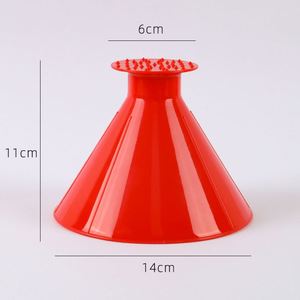 Custom Logo Printed <b>Plastic</b> Snow Scraper Cone Funnel <b>for</b> Car <b>Windows</b> and Household Use - Product Image 2