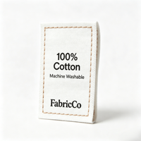 Étiquettes tissées personnalisées en gros pour vêtements, étiquettes de marque personnalisées, étiquettes de col, étiquettes tissées pliées