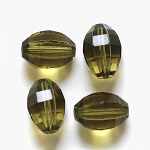 Perles en verre ovales synthétiques à trou droit en gros pour la fabrication <span class=keywords><strong>de</strong></span> bijoux DIY, bracelets - Product Image 1
