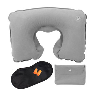 Almohada inflable <span class=keywords><strong>de</strong></span> viaje para el cuello, <span class=keywords><strong>máscara</strong></span> para los ojos, tapón para <span class=keywords><strong>la</strong></span> oreja y bolsa - Product Image 6