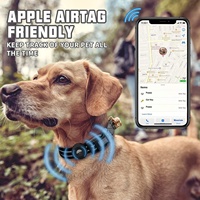 Collier de sécurité pour chien moyen Collier Airtag Respirant Réfléchissant Anti Perte Collier pour chien Accessoire pour collier pour chien