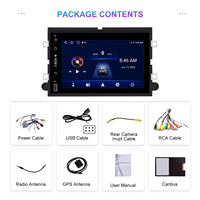 Autoradio Android 15 7 pouces 2+64 Go Stéréo de voiture Carplay Android Auto GPS WiFi BT RDS pour Ford F150 2004-2008