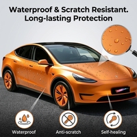 Film de protection de peinture (PPF) coloré en TPU avec conduit d'air, facile à installer, film de protection de peinture coloré satiné de haute qualité, PPF coloré à double usage (humide et sec)
