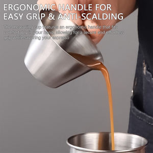 100 मिलीलीटर स्टेनलेस स्टील कॉफी मापने के लिए जूग तेज मुंह वी-आकार के स्पैट को मापने वाले उपकरण के लिए - Product Image 4