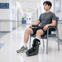 Botte orthopédique gonflable courte pour la fixation des blessures à la cheville et les soins postopératoires