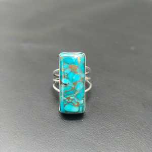 Boho Malachite Bague En Argent Sterling Vintage À La Main Pierres Précieuses Déclaration Unique Artisan Bijoux Pour Femmes - Product Image 1