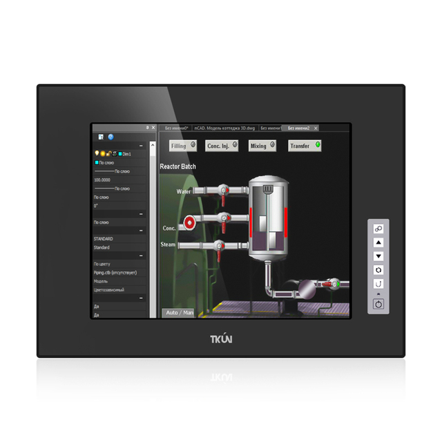 12.1 Inch Industrial Touch Screen Monitor 1000 Nits USB Interface Wall Mount Embedded Resolution 12 Inch Touchscreen LCD Display