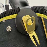 Marqueur de balle de golf personnalisable à logo, clip magnétique puissant, base métallique, couleur Pantone, acier inoxydable – Vente chaude