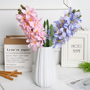 LUYI 1 <span class=keywords><strong>Jacinthe</strong></span>. Fleur Artificielle Élégante Haut de Gamme pour Salon, Balcon, Mariage, Décoration Romantique, Aménagement de Scène, Chambre Confortable - Product Image 3