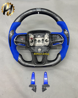 Volant de course en fibre de carbone personnalisé HZ, logo couleur personnalisé, Challenger Hellcat Charger SRT RT Dodge Charger modèles 2006-2019