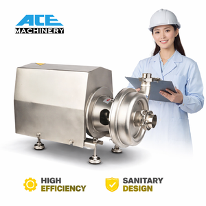 Bomba Centrífuga Sanitaria a Prueba de Explosiones con Motor de 0.75KW para Transferencia de Agua y Leche, Grado Alimenticio, 304 316L - Product Image 5