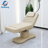 Fauteuil de Massage Électrique pour Soins du Visage, Table Cils, Lit d'Extension de Cils, Lit de Massage Spa pour Sourcils, Lit de Beauté et Chaise Technique