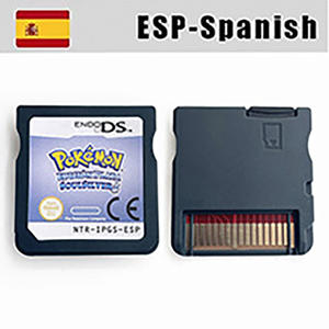 Cartucho de Juego ESP en <span class=keywords><strong>Español</strong></span> Pokémon Versión Negro Blanco 1 2 Oro HeartGold Plata SoulSilver Retro Nostalgia para DS 2DS <span class=keywords><strong>NDS</strong></span> - Product Image 4