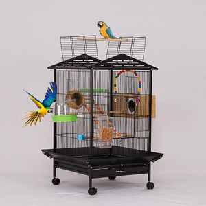 Nueva jaula grande de acero inoxidable para Pájaros vivos, jaula para pájaros canarios, vivero de aves de cría - Product Image 3