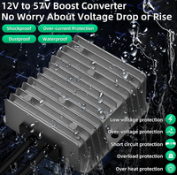 Convertisseur Booster Starlink Intégré avec Prise Allume-Cigare, Câble DC Étanche en Alliage d'Aluminium, Alimentation Stable 12V-57V pour Voiture