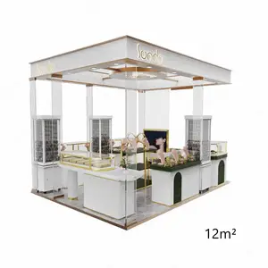 Thiết kế bộ sưu tập thương hiệu xem cửa sổ giới thiệu thông minh cửa hàng bán lẻ kiosk hiển thị trường hợp với khóa và ngăn kéo - Product Image 1