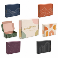 Boîte d'expédition en carton ondulé personnalisée avec fermeture adhésive pour emballage de cosmétiques et de cadeaux