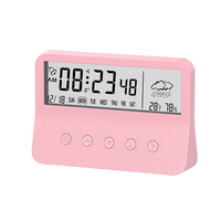 Réveil numérique nouvelle arrivée, les nouvelles horloges de table intelligentes transparentes, mini horloge numérique portable, cadeaux pour le bureau et la chambre à coucher