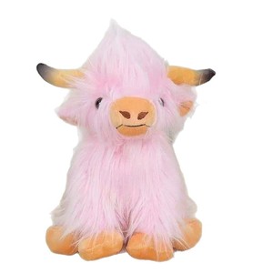 Peluche Vache des Highlands Super Douce Brodé Motif Ours Écossais, Célébrité Internet, pour Anniversaire, Nouveau Produit Transfrontalier - Product Image 6